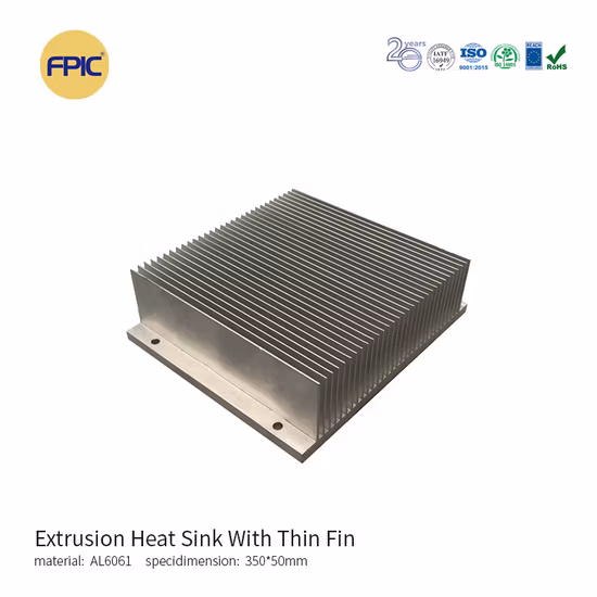 Personnalisation du dissipateur de chaleur Profil en aluminium Fabrication d'extrusion de produits en aluminium Vente en gros