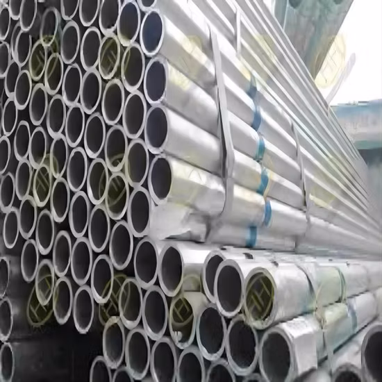 Tubes en acier ronds GI trempés à chaud SGCC, Sgch, G550, DX51d, DX52D, DX53D Acier pré-galvanisé Acier inoxydable/Aluminium/Carbone/Cuivre/Tube en alliage